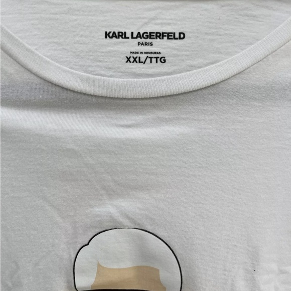 Karl Lagerfeld Men's Size XXL T-Shirt Top Graphic Print Short Sleeve Crew Neck - Picture 2 of 4